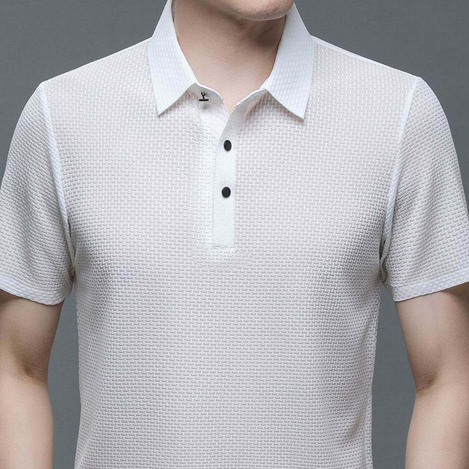 Cool and Breathable Polo Shirt Men T-Shirts - Tophatter Daily Deals