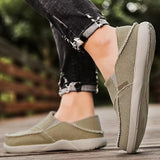 Fashion Flat Loafers Shoes Canvas Shoes Apricot Loafers - Tophatter Daily Deals