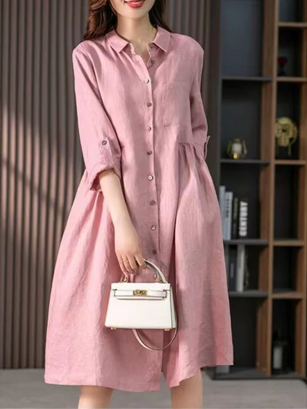 Korean style irregular loose large size fashion casual skirt Pink Maxi Dresses - Tophatter Daily Deals
