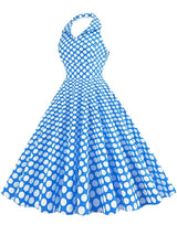 Retro Halter Party Midi Dresses Midi Dresses - Tophatter Daily Deals