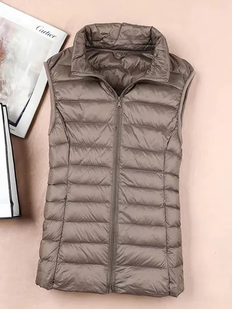 Duck Down Jacket Women Puffer Jacket Vest Coats & Jackets - Tophatter Daily Deals