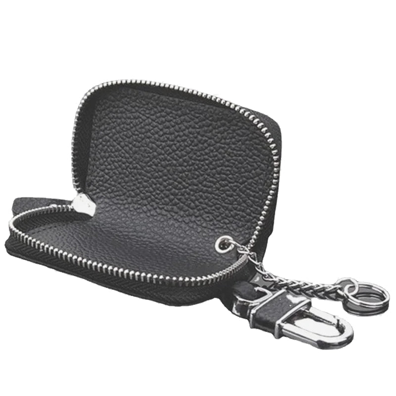 Men Genuine Leather Retro Mini Key Case Bag Large Capcity Fashion Car Key Keychain Wallet Men Bags - Tophatter Daily Deals