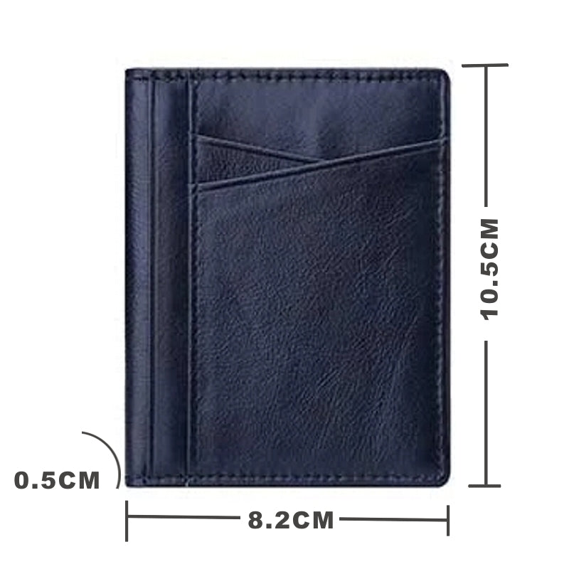 Slim Soft Wallet in Genuine Leather Card Holder Wallets - Tophatter Daily Deals