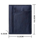 Slim Soft Wallet in Genuine Leather Card Holder Wallets - Tophatter Daily Deals