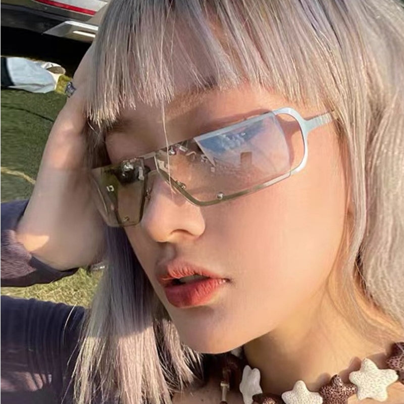 Young Girl Sunglasses Men Cyberpunk Shadow Eyeglasses Sunglasses - Tophatter Daily Deals