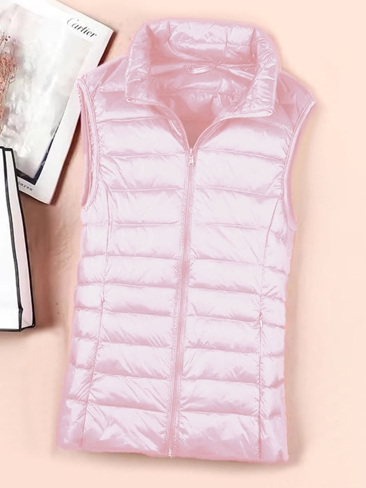 Duck Down Jacket Women Puffer Jacket Vest Coats & Jackets - Tophatter Daily Deals