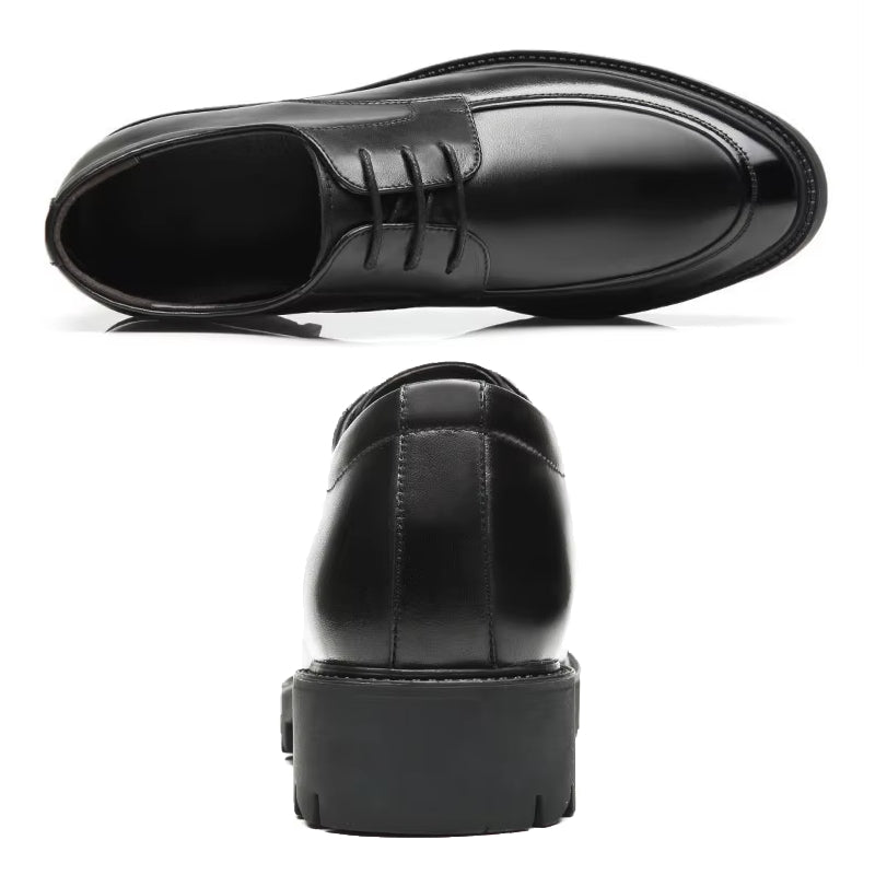 Genuine Leather Heels Men Dress Shoes Men Dresses Shoes - Tophatter Daily Deals