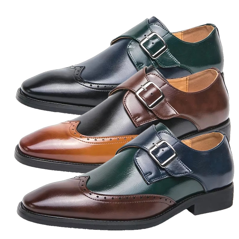 Men Loafers Color Matching Flat Shoes Men Dresses Shoes - Tophatter Daily Deals