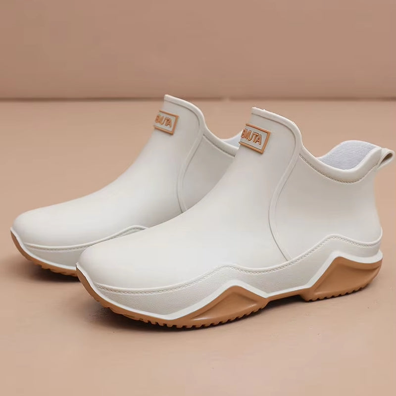 Unisex Rain Shoes Ankle Women Waterproof Shoes Boots - Tophatter Daily Deals