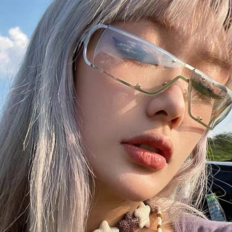 Young Girl Sunglasses Men Cyberpunk Shadow Eyeglasses Sunglasses - Tophatter Daily Deals