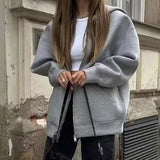 Women Loose Big Pocket Zipper Jacket Coat Coats & Jackets - Tophatter Daily Deals