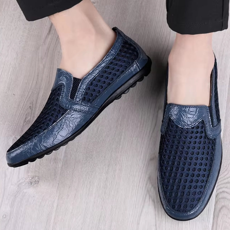 Fashion Soft Male Outdoor Loafers Blue Loafers - Tophatter Daily Deals