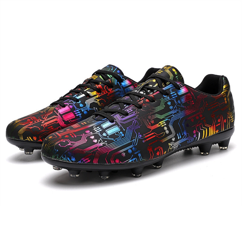 Unisex Ankle Football Boots Cleats Grass Training Soccer Shoes - Tophatter Daily Deals