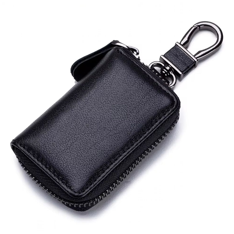 Men Genuine Leather Retro Mini Key Case Bag Large Capcity Fashion Car Key Keychain Wallet Men Bags - Tophatter Daily Deals