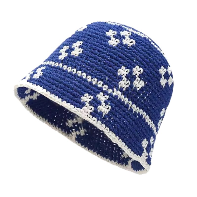 Handmade Crochet Striped Knitted Beanies Hat Cap - Tophatter Daily Deals