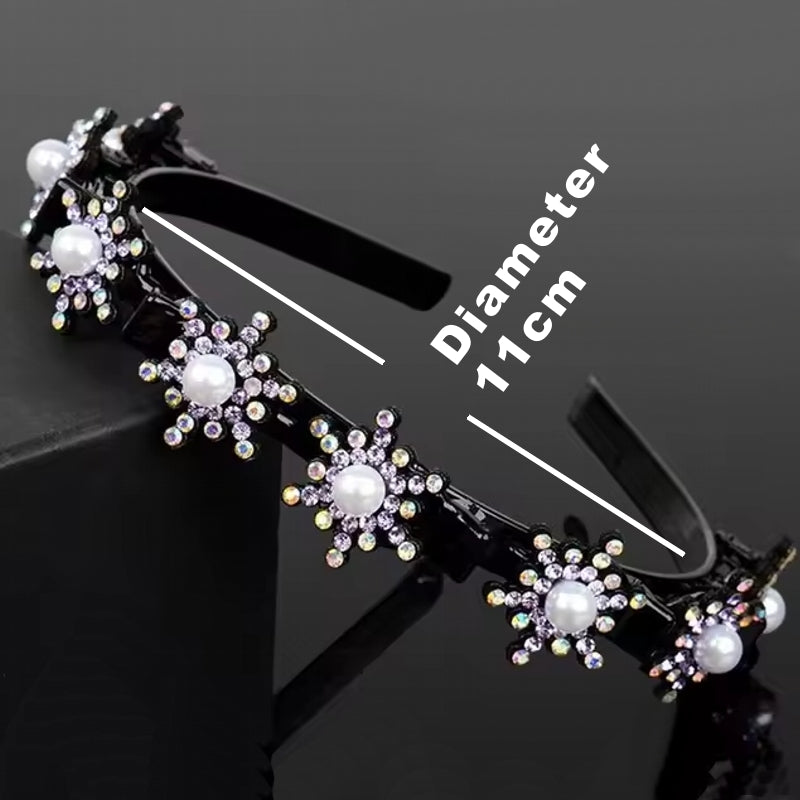 Flower Broken Hair Braided Headband Hair Pin Clips HAIR ACCESSORIES - Tophatter Daily Deals