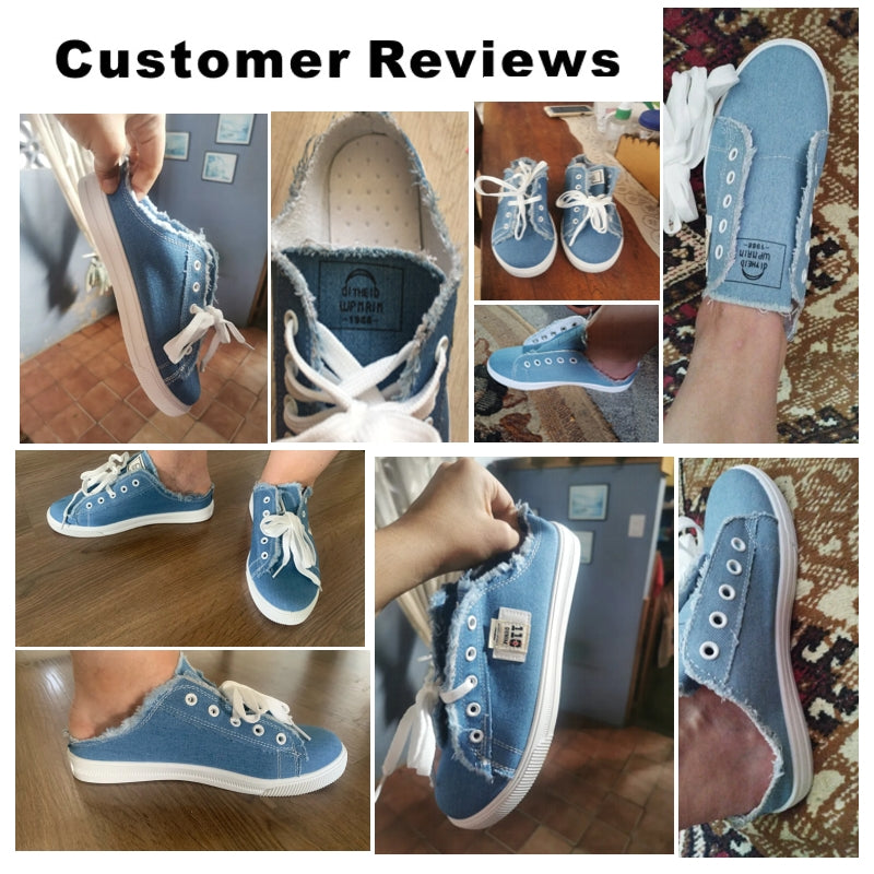 Women Canvas Shoes Flat Slipper Casual Women Shoes - Tophatter Daily Deals