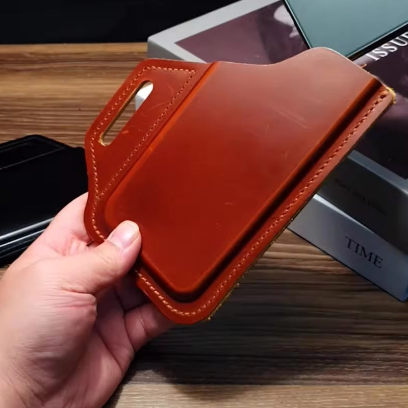 Men's Leather 6.3inch Phone Case Wallet Belt Bag Waist Bag Men Bags - Tophatter Daily Deals