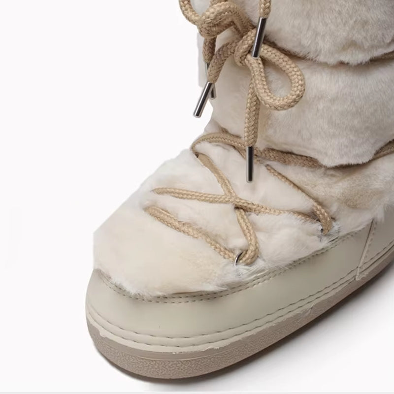 Winter Fur Women Snow Boots Snow Boots - Tophatter Daily Deals