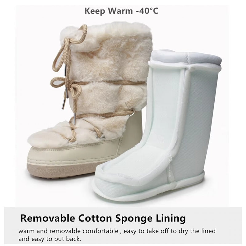 Winter Fur Women Snow Boots Snow Boots - Tophatter Daily Deals