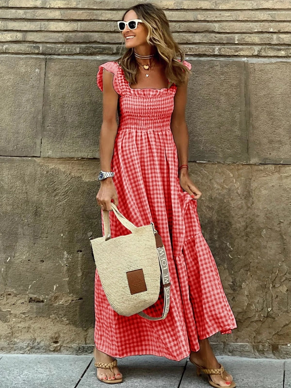 Women Strapless Ruffle Backless Dresses Maxi Dresses - Tophatter Daily Deals