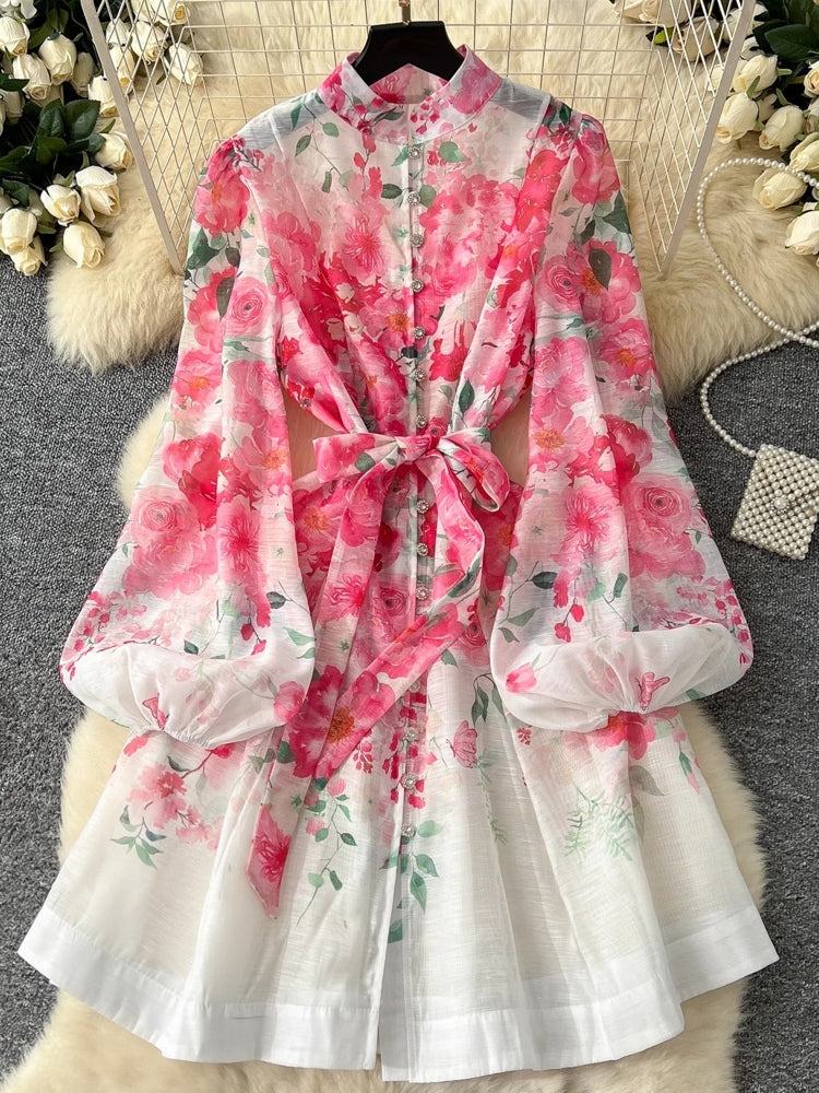 Women Holiday Gorgeous Floral Organza Mini Dress Mini Dresses - Tophatter Daily Deals