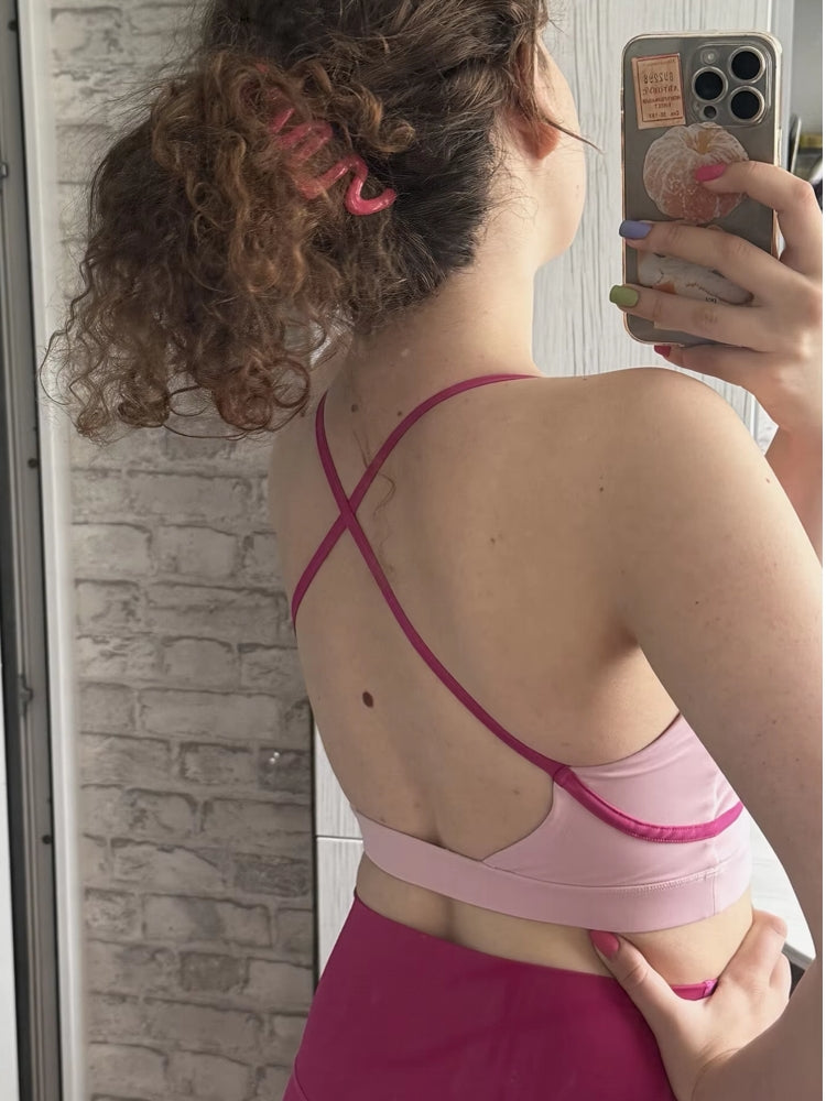 Women Yoga Set Workout Set Pink Sportswear - Tophatter Daily Deals