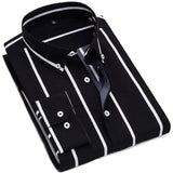 Men's Thin Striped Long-sleeve Shirt Men's Shirts - Tophatter Daily Deals