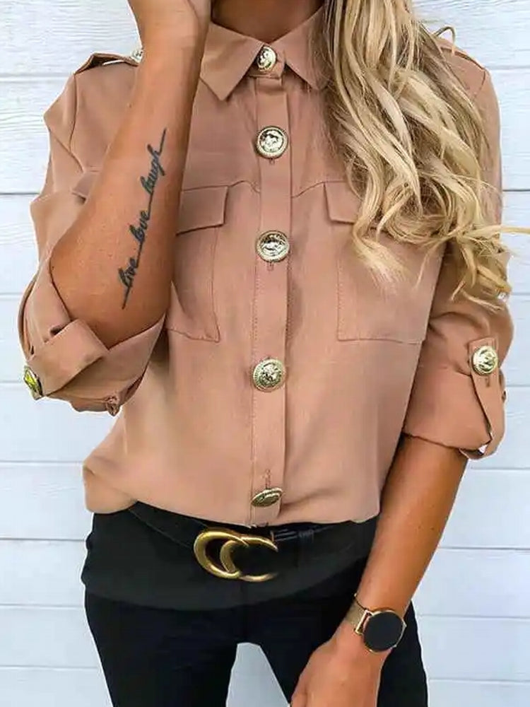 Women Long Sleeve Shirts Blouses & Shirts - Tophatter Daily Deals