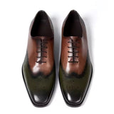 Calfskin Handmade Business Office Lace-up Mens Dress Shoes Men Shoes - Tophatter Daily Deals
