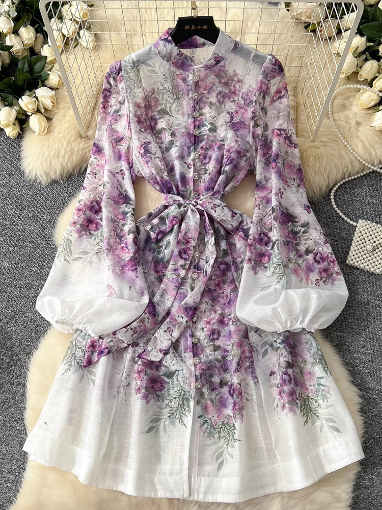 Women Holiday Gorgeous Floral Organza Mini Dress Mini Dresses - Tophatter Daily Deals