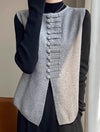 Winter Round Neck Vest Sweater Tops Blouses - Tophatter Daily Deals