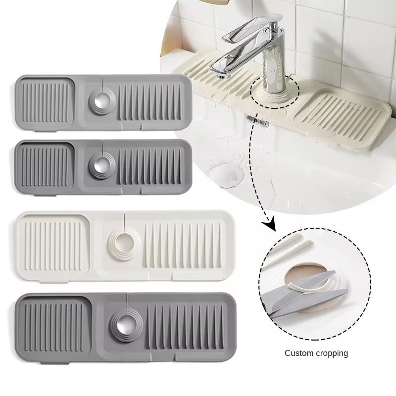 Silicone Kitchen Sink Splash Guard Drain Pad Home Supplies - Tophatter Daily Deals