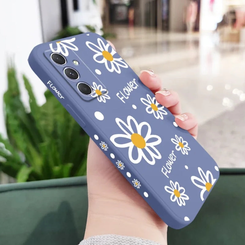 Phone Case For Samsung Galaxy - Daisies Blue Samsung Cases - Tophatter Daily Deals