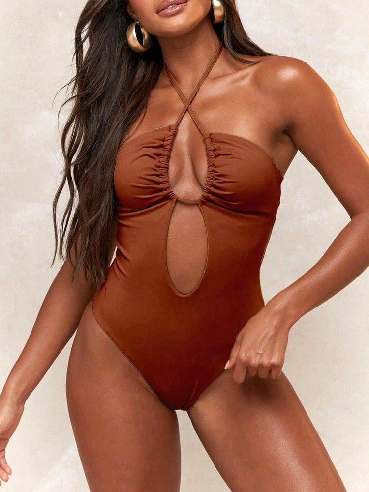 Sexy Halter Top Bikinis Bandeau Swimwear Swimwear - Tophatter Daily Deals