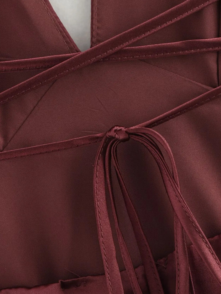 Curve Dresses Deep V Tube Top Waist Dress Maxi Dresses - Tophatter Daily Deals