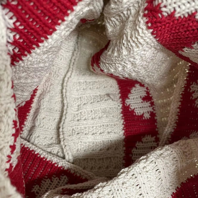 Summer Handmade Woolen Knitted Bag Women Bag - Tophatter Daily Deals