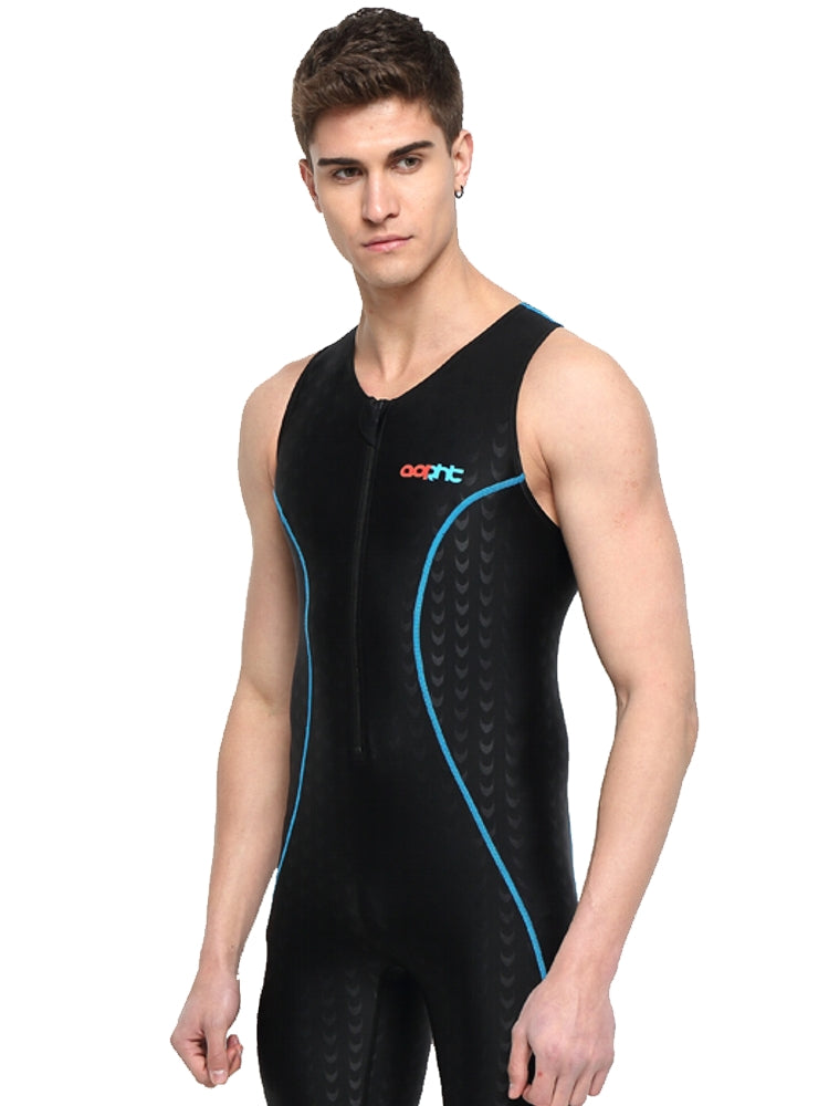 Unisex one-piece professional sports competition swimsuits Blue Swimwear - Tophatter Daily Deals
