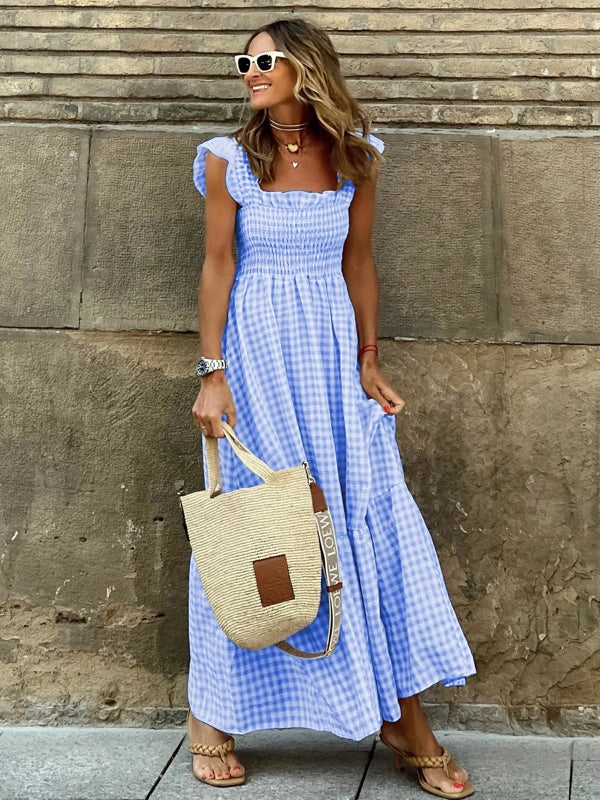 Women Strapless Ruffle Backless Dresses Maxi Dresses - Tophatter Daily Deals