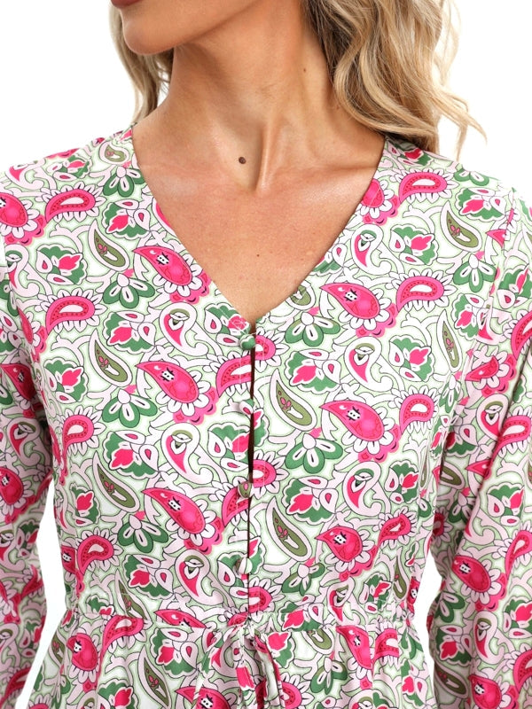 Bohemia Elegant Long Sleeve Maxi Dress Maxi Dresses - Tophatter Daily Deals