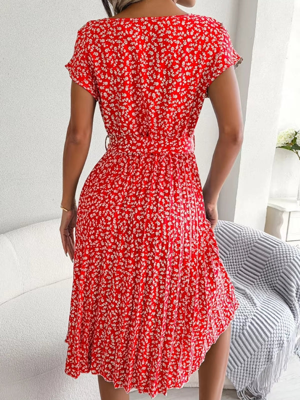Mini Dress For Women Summer Print Holiday Beach Mini Dresses - Tophatter Daily Deals