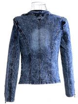 Autumn Elastic Denim Rhinestone Sequined Retro Short Jacket Denim Jacket Jacket - Tophatter Daily Deals