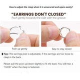 Sparkling Jewelry Hoops Stud Earrings Earrings - Tophatter Daily Deals