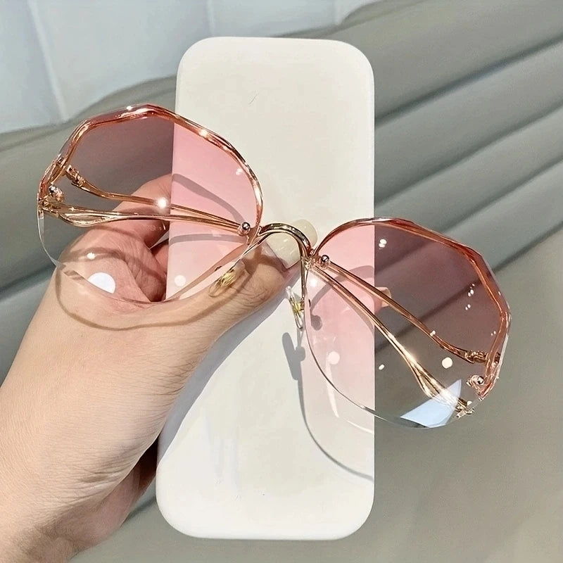 Fashion Polygon Gradient Eye Sunglasses For Women UV400 Sunglasses - Tophatter Daily Deals