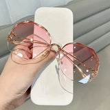 Fashion Polygon Gradient Eye Sunglasses For Women UV400 Sunglasses - Tophatter Daily Deals