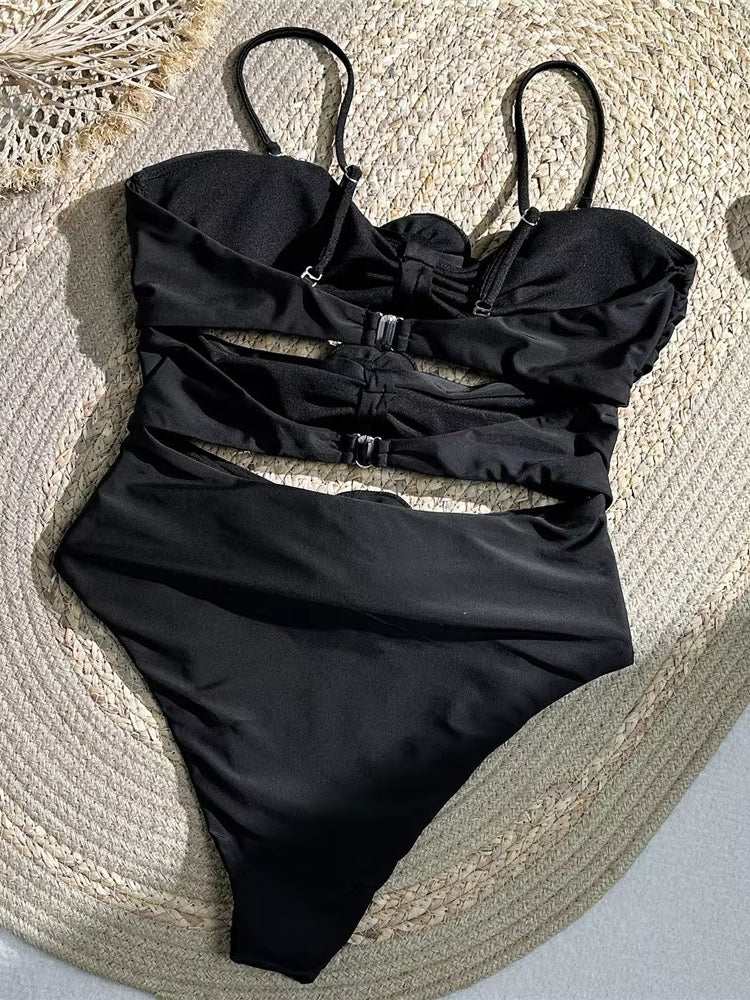 Sexy Pink 3D Flower Swimwear Women Bathers Swimwear - Tophatter Daily Deals