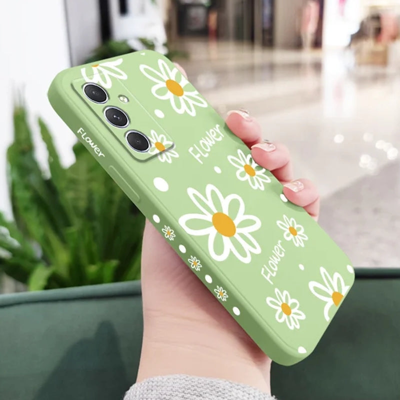 Phone Case For Samsung Galaxy - Daisies Light Green Samsung Cases - Tophatter Daily Deals