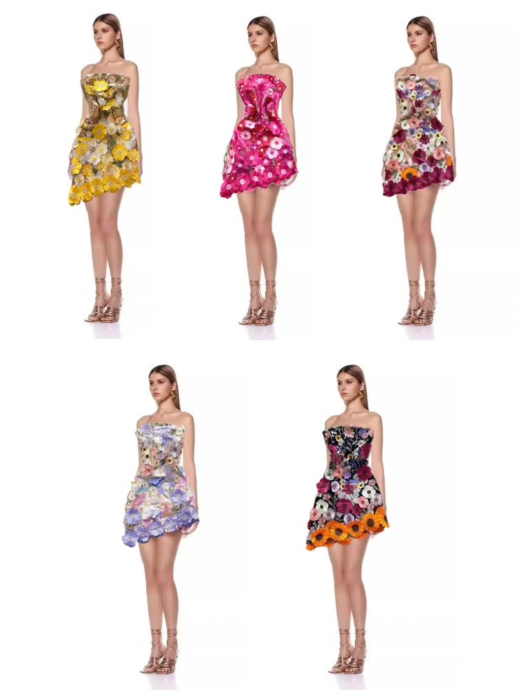Luxury Sexy Strapless Party Evening Dress Mini Dresses - Tophatter Daily Deals
