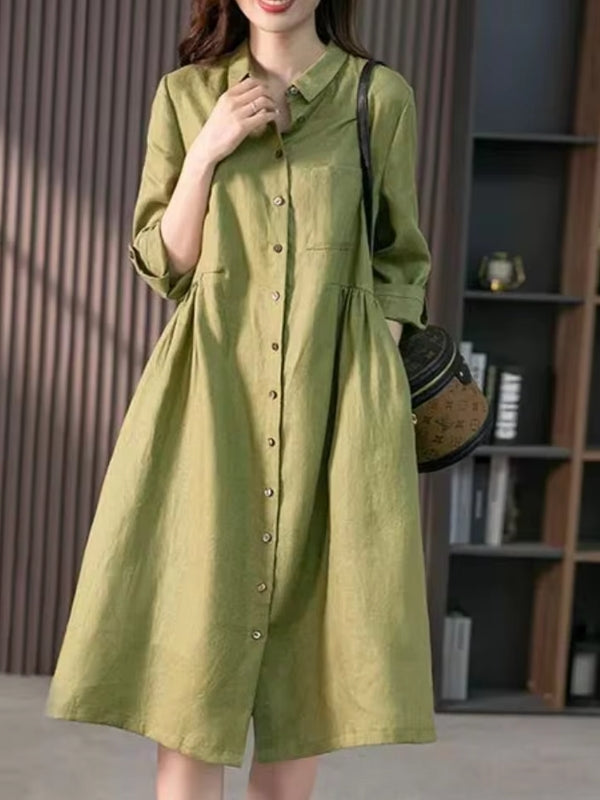 Korean style irregular loose large size fashion casual skirt Green Maxi Dresses - Tophatter Daily Deals