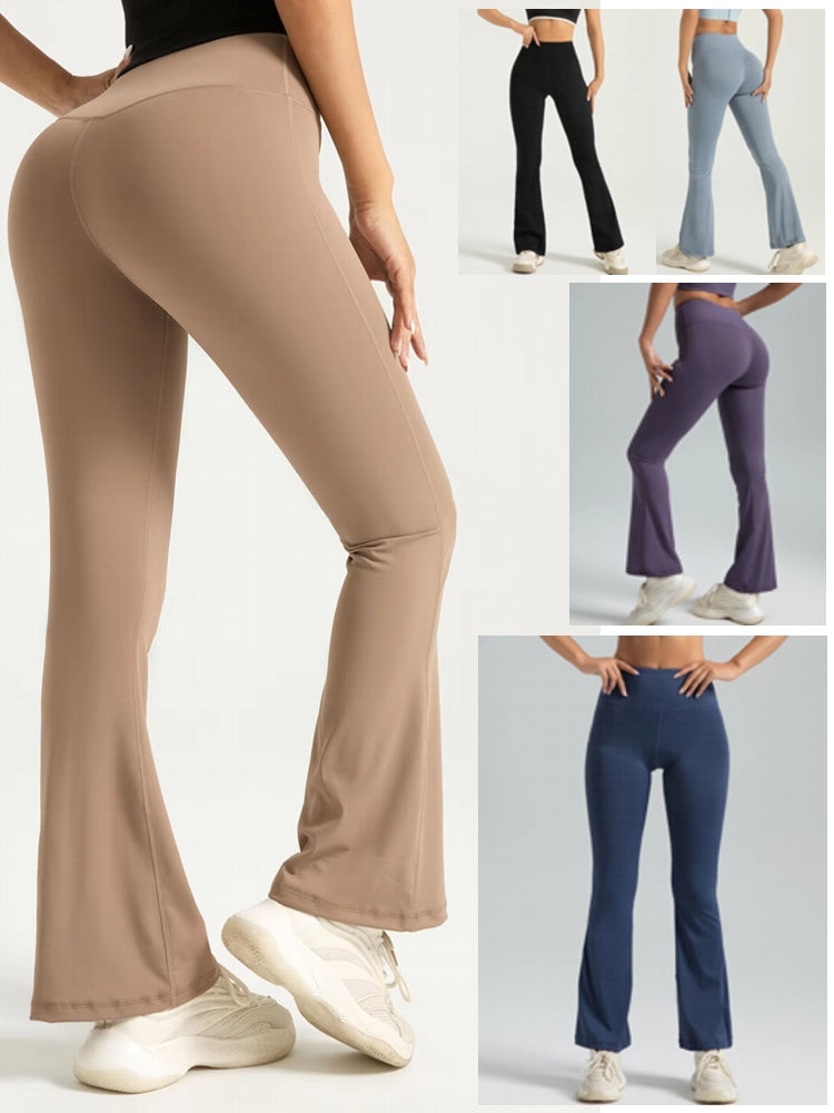 Women High Waisted Bootcut Yoga Pants Leggings - Tophatter Daily Deals